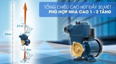 Máy bơm nước chân không Panasonic GP 129JXK (125w)
