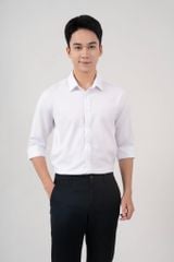 Áo Sơ Mi Dài Tay Dáng Rộng GENEROS Trắng 010124MFON