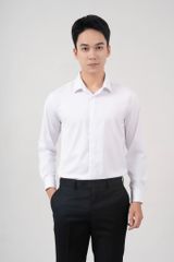 Áo Sơ Mi Dài Tay Dáng Rộng GENEROS Trắng 010124MFON