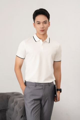 Áo Polo Nam Regular GENEROS  MF010124005 Trắng