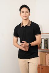 Áo Polo Nam Regular GENEROS  MF010124005 Đen