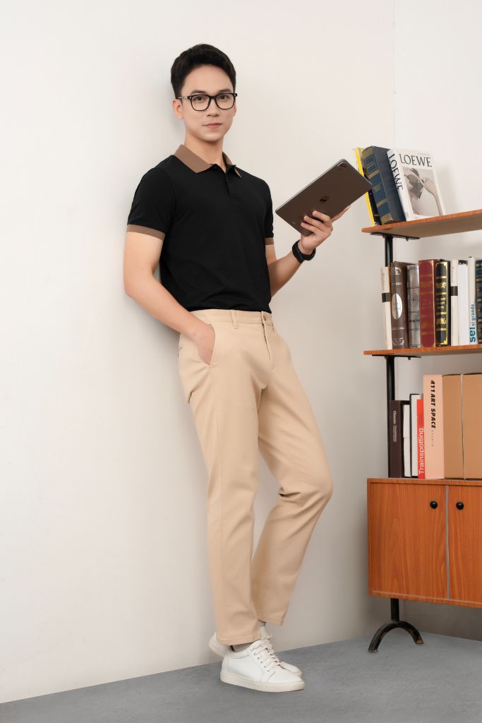 Áo Polo Nam Regular GENEROS  MF010124005 Đen