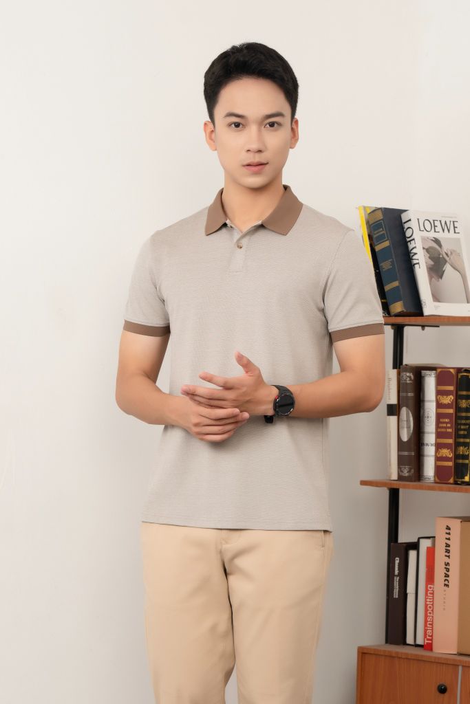 Áo Polo Nam Regular GENEROS  MF010124008 Nâu