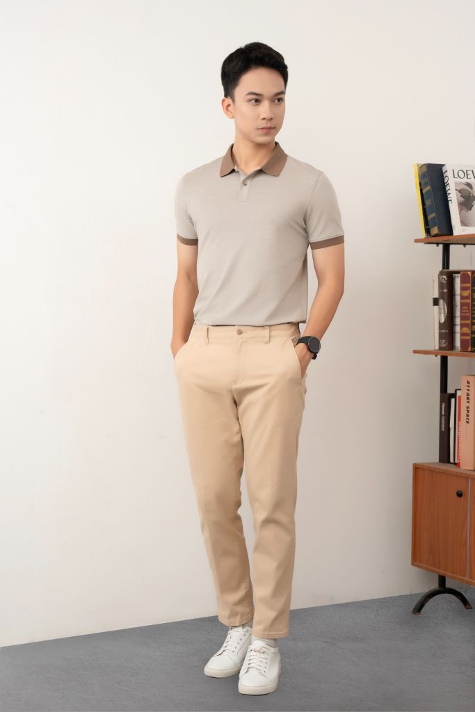 Áo Polo Nam Regular GENEROS  MF010124008 Nâu