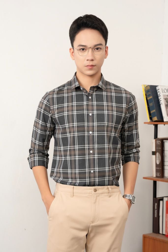 Áo Sơ Mi Nam Dài Tay Slimfit GENEROS 010124177MF AK609