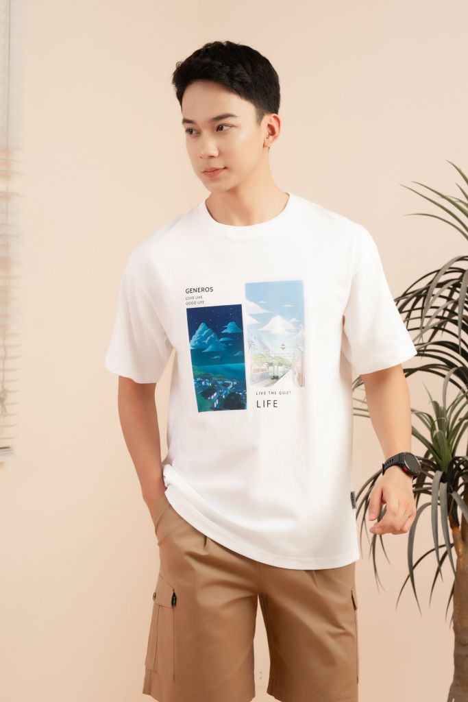 Áo Phông Nam Oversize GENEROS  MF010124006ON  TS16