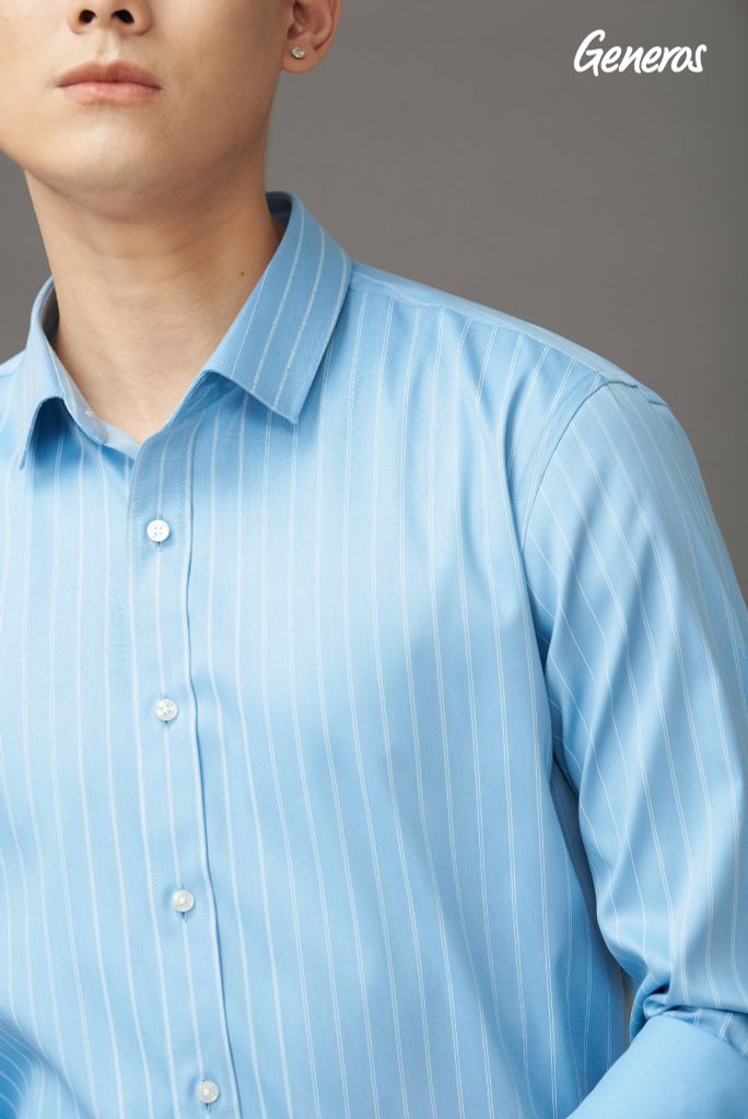 Áo Sơ Mi Nam Dài Tay Slimfit GENEROS AD112  010123104MF