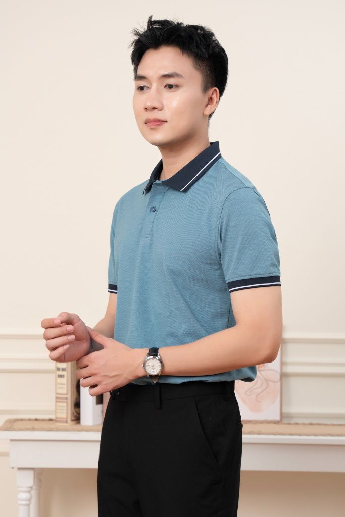 Áo Polo Nam Regular GENEROS  MF010125003 Xanh