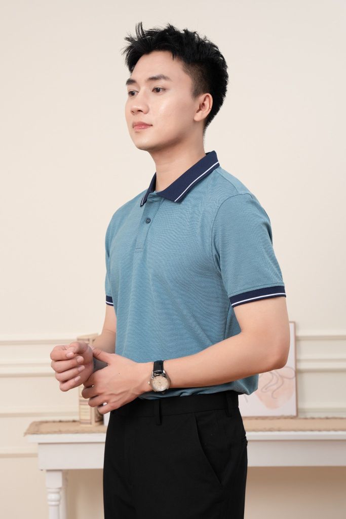 Áo Polo Nam Regular GENEROS  MF010125003 Xanh 02