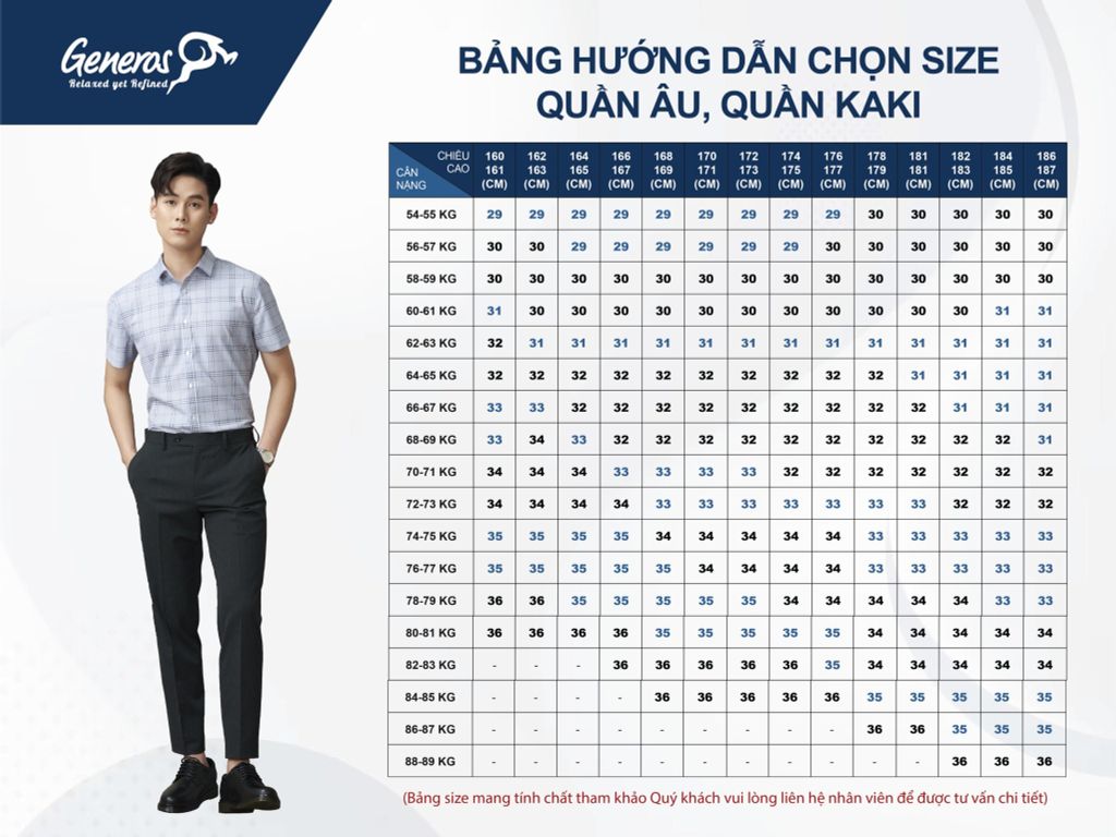 Quần Kaki Nam Xám GENEROS #3  020122449MF