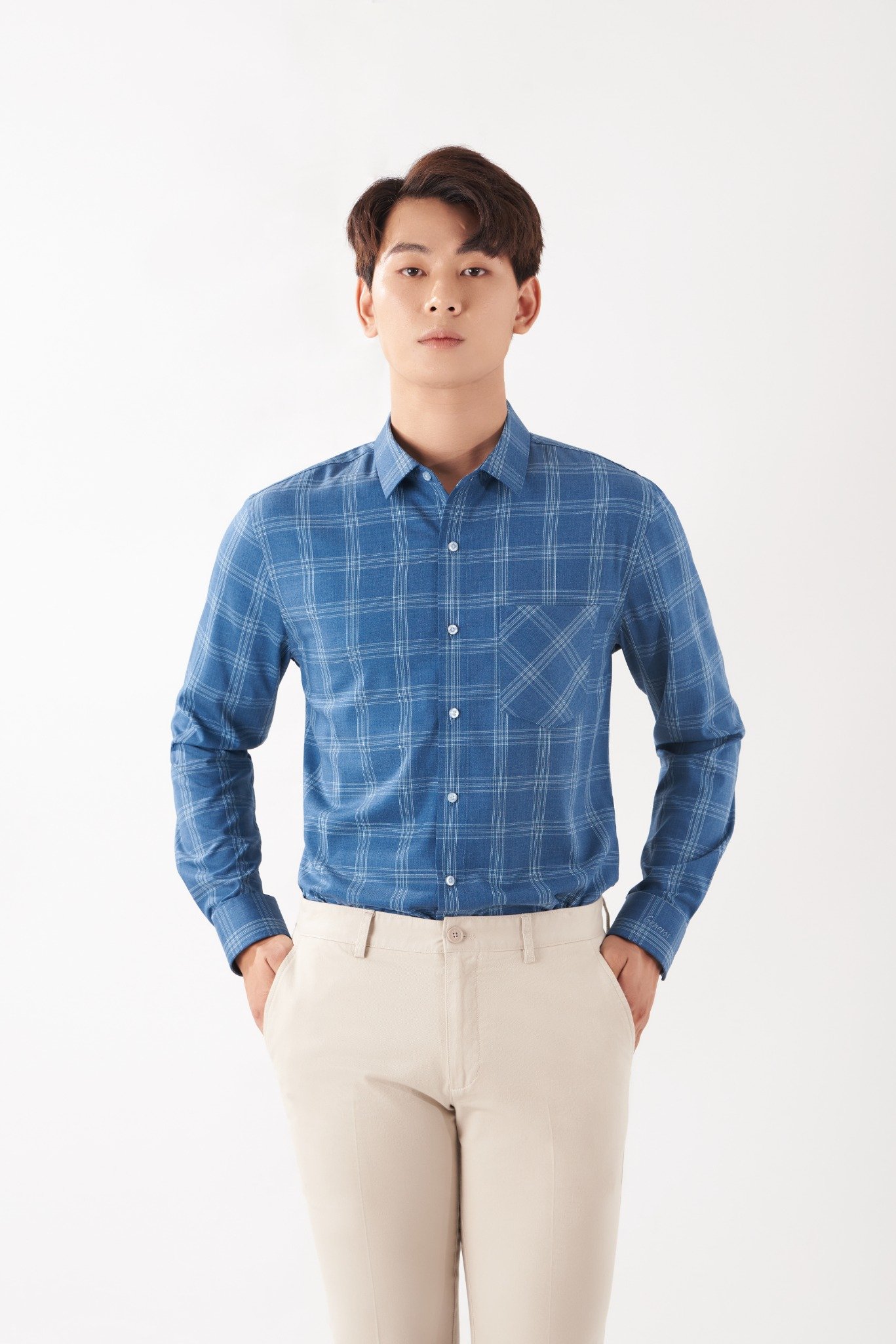 Áo sơ mi nam Khatoco tay dài form Slim màu đỏ họa tiết mã A1MD568S1CN Thời trang nam Khatoco #44 Áo sơ mi nam Khatoco tay dài form Slim màu đỏ họa tiết mã A1MD568S1CN Thời trang nam Khatoco