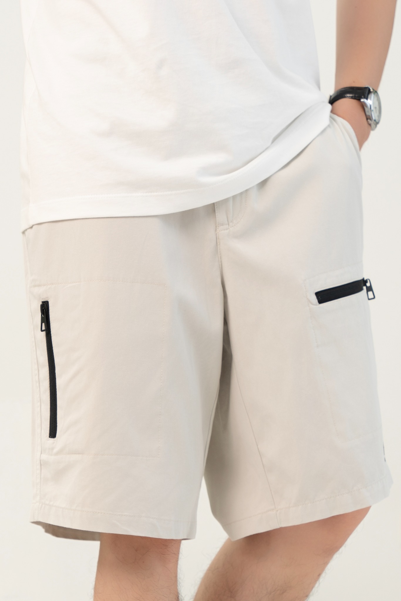 Quần Short Nam GENEROS MF010125008 Cốm Nhạt