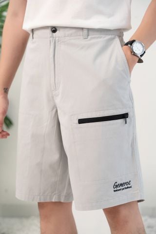 Quần Short Nam GENEROS MF010125008 Ghi Nhạt