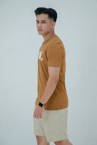 Áo Phông Nam Nâu Cotton GENEROS TS06  MF01012309