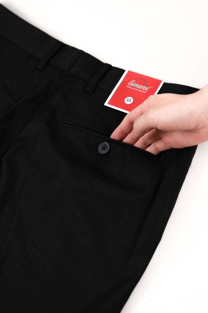 Quần Âu Nam GENEROS Đen  #3 020123148MF