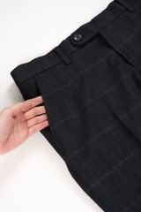 Quần Âu Nam Caro Ghi Đậm GENEROS LD021  020123208MF