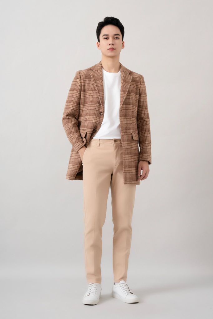 Áo Dạ Nam Ngắn 030124064MFBS