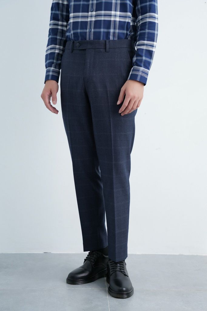 Quần Âu Nam Caro Xanh GENEROS LD022 020123208MF