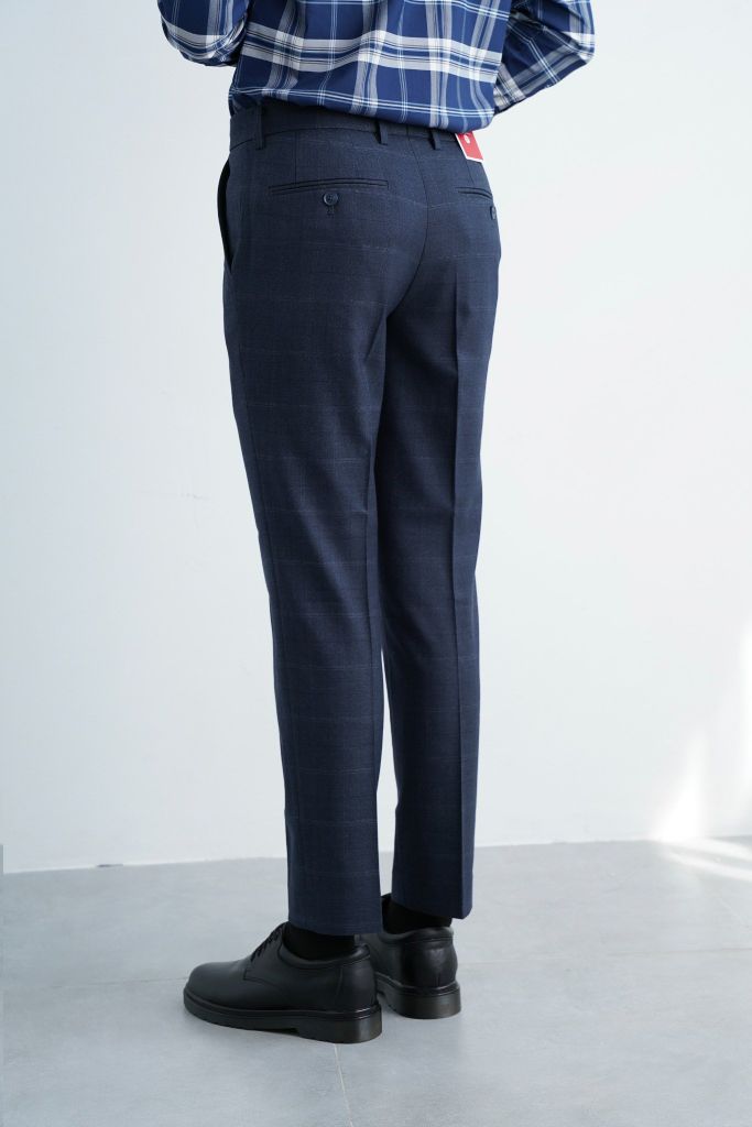 Quần Âu Nam Caro Xanh GENEROS LD022 020123208MF