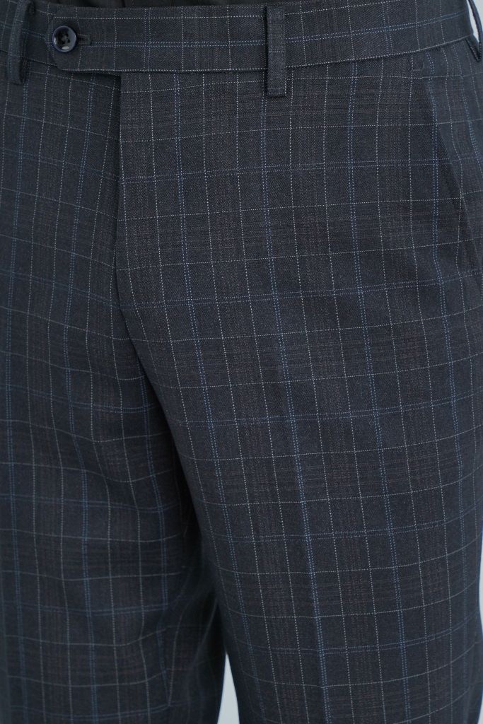 Quần Âu Nam Caro Đen Line Xanh GENEROS LD023 020123208MF