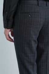 Quần Âu Nam Caro Đen Line Xanh GENEROS LD023 020123208MF