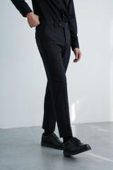 Quần Âu Nam Caro Đen Line Xanh GENEROS LD023 020123208MF