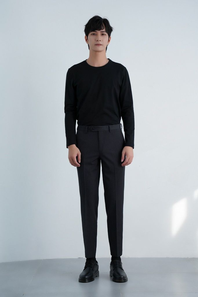 Quần Âu Nam GENEROS Đen Xước #2 020123148MF