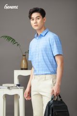 Áo Sơ Mi Nam Cộc Tay Slimfit GENEROS AK366  010123105MF