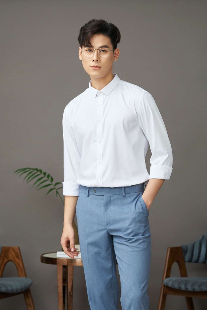 Áo Sơ Mi Dài Tay Slimfit GENEROS AT056  010123102MF