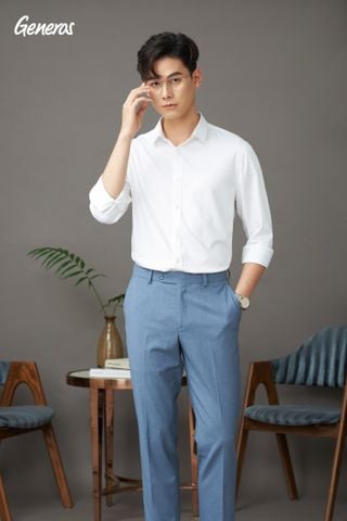 Áo Sơ Mi Nam Dài Tay Slimfit GENEROS AT055  010123104MF