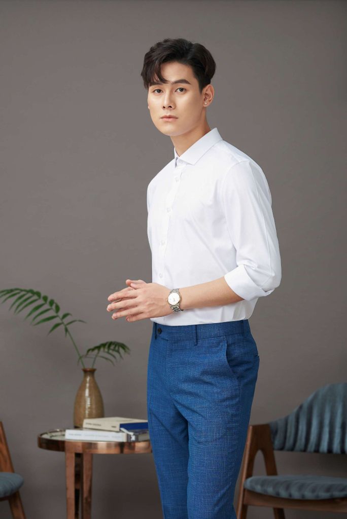 Áo Sơ Mi Dài Tay Slimfit GENEROS AT056  010123096MF