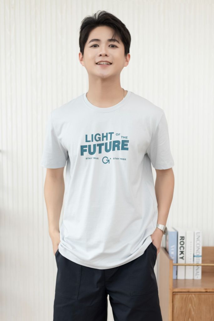 Áo Phông Nam RegularFit GENEROS MF010125001 TS27 #Ghi