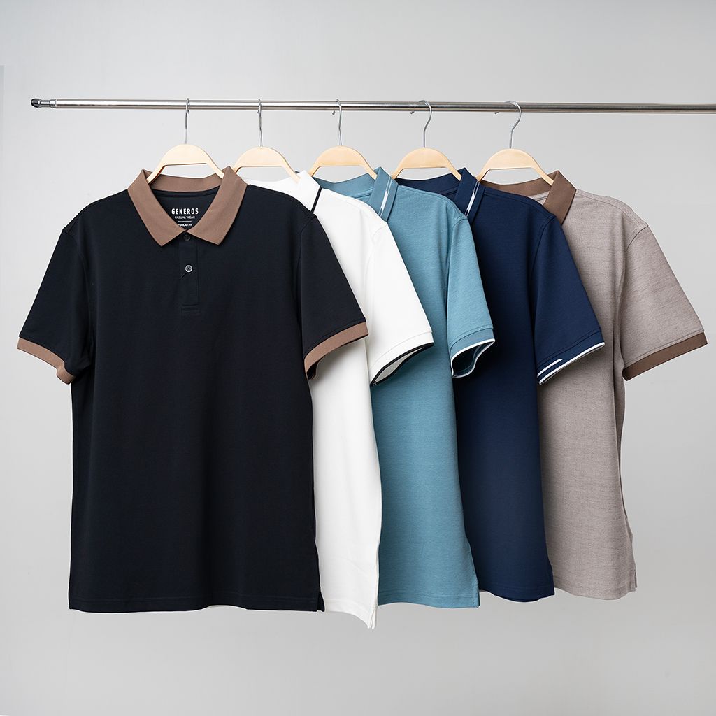 Áo Polo Nam Regular GENEROS  MF010124008 Xanh