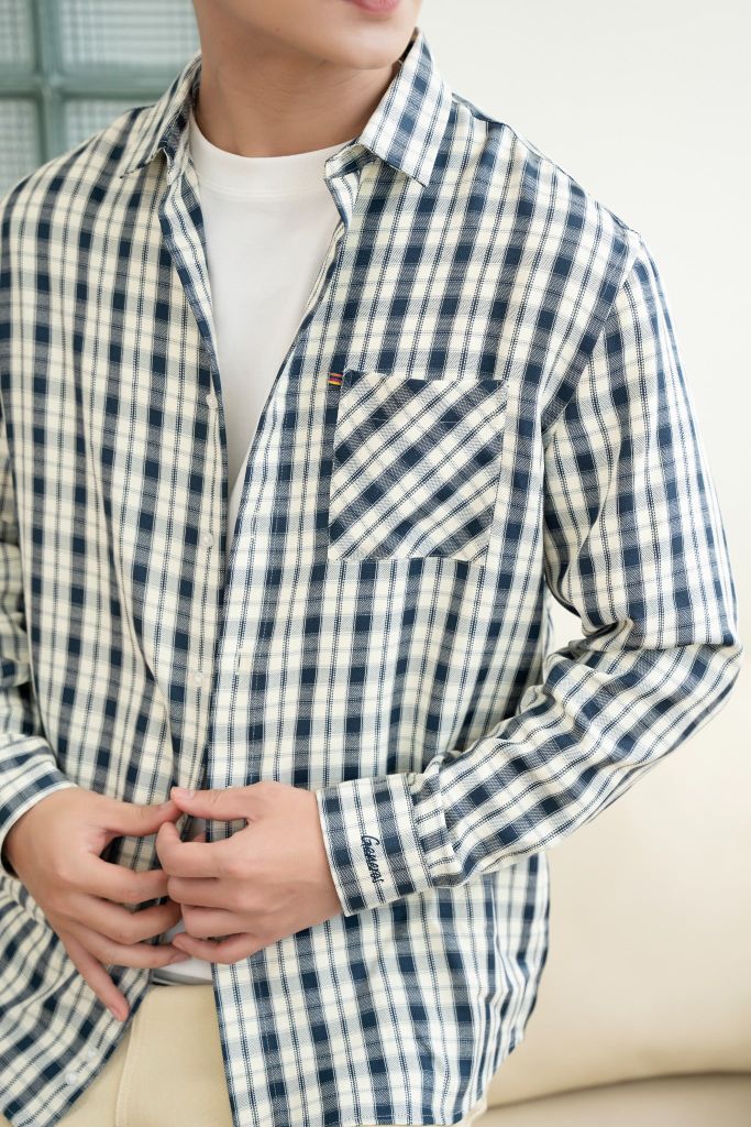 Áo Sơ Mi Dài Tay Casual GENEROS 010125102MF AK621
