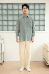 Áo Sơ Mi Nam Dài Tay Casual GENEROS 010125121MFC #2 Xanh Rêu