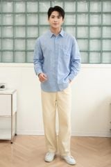 Áo Sơ Mi Nam Dài Tay Casual GENEROS 010125121MFC #4 Xanh Dương