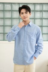 Áo Sơ Mi Nam Dài Tay Casual GENEROS 010125121MFC #4 Xanh Dương