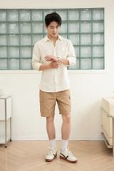 Áo Sơ Mi Nam Dài Tay Casual GENEROS 010125121MFC #1 Trắng