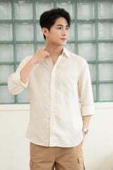 Áo Sơ Mi Nam Dài Tay Casual GENEROS 010125121MFC #1 Trắng
