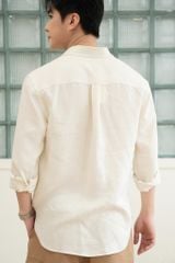 Áo Sơ Mi Nam Dài Tay Casual GENEROS 010125121MFC #1 Trắng