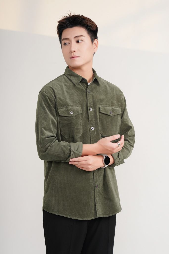 Áo Sơ Mi Nhung Dài Tay Regular GENEROS 010124245MF