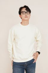 Áo Nỉ Dài Tay Generos MF010124018 Kem Trơn