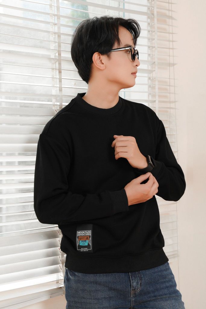 Áo Nỉ Dài Tay Generos MF010124018 S01-ĐEN