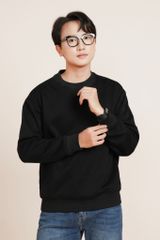 Áo Nỉ Dài Tay Generos MF010124018 Đen Trơn