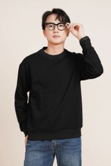 Áo Nỉ Dài Tay Generos MF010124018 Đen Trơn