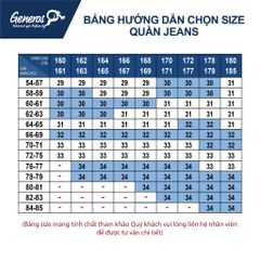 Quần Jeans Nam Generos MF020125012 Xanh Đen - GJ1#MỀM