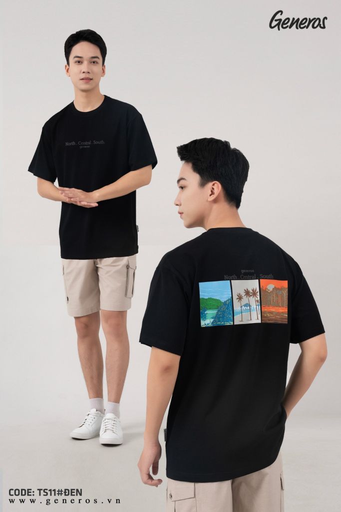 Áo Phông Nam Oversize GENEROS MF010124003ON TS11