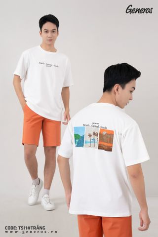 Áo Phông Nam Oversize GENEROS MF010124003ON TS11