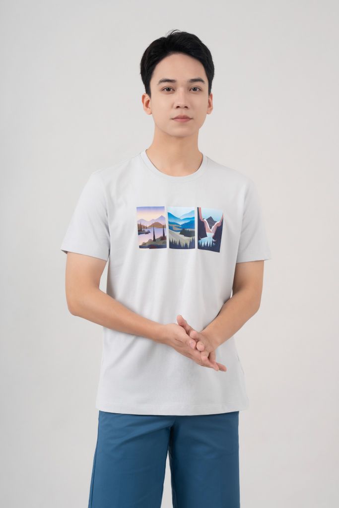 Áo Phông Nam Cotton GENEROS MF010124001 TS07