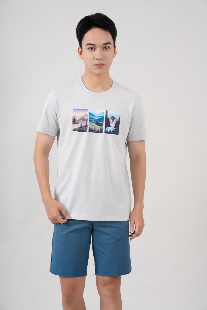 Áo Phông Nam Cotton GENEROS MF010124001 TS07